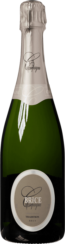 22,95 € 免费送货 | 白起泡酒 Brice Brut — 起泡酒 干型 传统 特级珍藏 A.O.C. Champagne 法国 75 cl