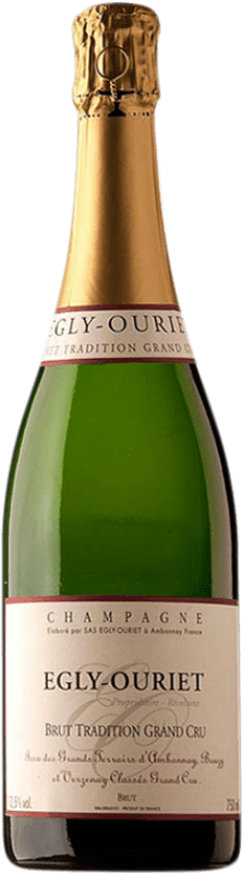 79,95 € Free Shipping | White sparkling Egly-Ouriet Tradition Grand Cru Brut Grand Reserve A.O.C. Champagne France Pinot Black, Chardonnay Bottle 75 cl