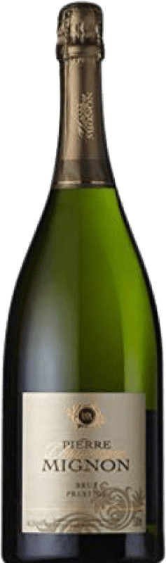 107,95 € Free Shipping | White Sparkling Wine Pierre Mignon Brut Prestige Grand Reserve — Long Barrel-Aged A.O.C. Champagne France Pinot Noir, Chardonnay, Pinot Meunier Magnum Bottle 1,5 L