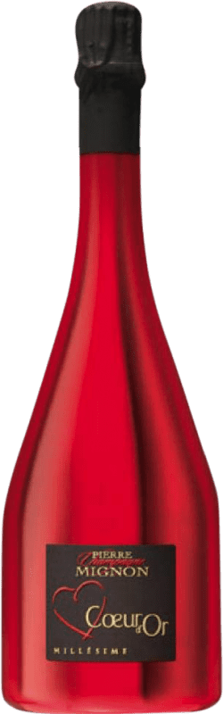 129,95 € Free Shipping | White Sparkling Wine Pierre Mignon Coeur d'Or Brut Cuvée Grand Reserve — Long Barrel-Aged A.O.C. Champagne France Pinot Noir, Chardonnay, Pinot Meunier 75 cl