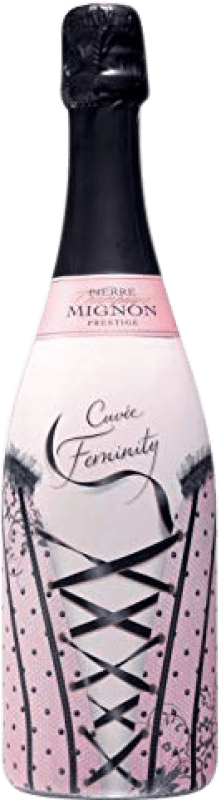 55,95 € Free Shipping | White sparkling Pierre Mignon Cuvée Feminity Brut Grand Reserve A.O.C. Champagne France Pinot Black, Chardonnay, Pinot Meunier Bottle 75 cl