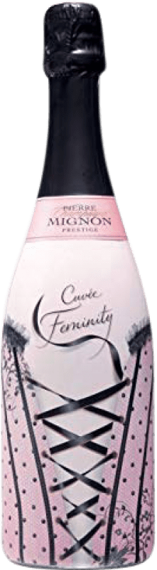 58,95 € Free Shipping | White Sparkling Wine Pierre Mignon Feminity Brut Cuvée Grand Reserve — Long Barrel-Aged A.O.C. Champagne France Pinot Noir, Chardonnay, Pinot Meunier 75 cl