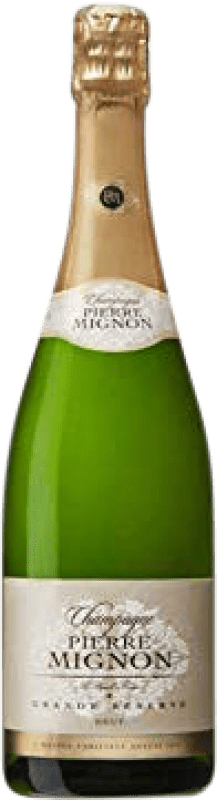 41,95 € Envio grátis | Espumante branco Pierre Mignon Brut Grande Reserva A.O.C. Champagne França Pinot Preto, Chardonnay, Pinot Meunier Garrafa 75 cl