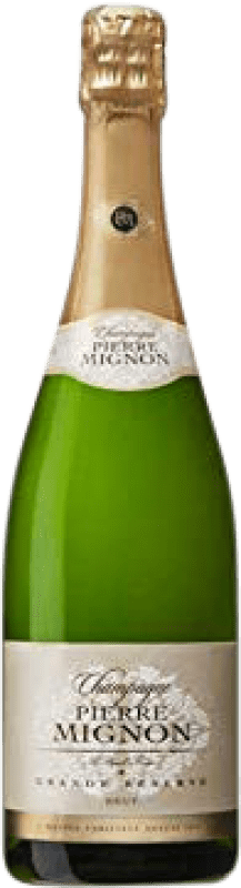 41,95 € Spedizione Gratuita | Spumante bianco Pierre Mignon Brut Gran Riserva A.O.C. Champagne Francia Pinot Nero, Chardonnay, Pinot Meunier Bottiglia 75 cl