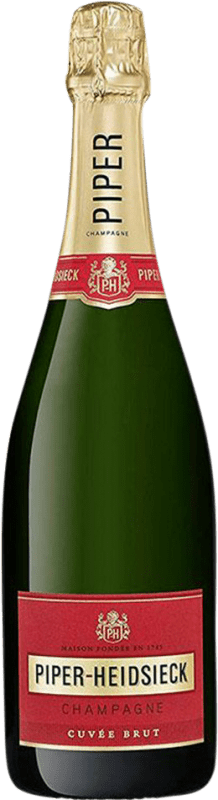 54,95 € Envoi gratuit | Vin Mousseux Blanc Piper-Heidsieck Brut Cuvée Grande Réserve A.O.C. Champagne France Pinot Noir, Chardonnay, Pinot Meunier 75 cl