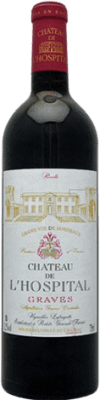 19,95 € 免费送货 | 红葡萄酒 Château de l'Hospital Crianza — 陈酿 A.O.C. Bordeaux 法国 Merlot — 梅洛, Cabernet Sauvignon — 赤霞珠 75 cl