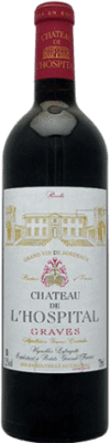 18,95 € Kostenloser Versand | Rotwein Château de l'Hospital Alterung A.O.C. Bordeaux Frankreich Merlot, Cabernet Sauvignon Flasche 75 cl
