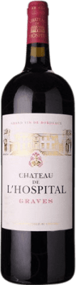 46,95 € Envio grátis | Vinho tinto Château de l'Hospital Crianza A.O.C. Bordeaux França Garrafa Magnum 1,5 L