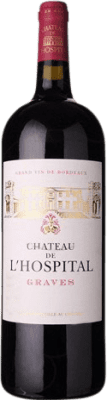 46,95 € Spedizione Gratuita | Vino Rosso Château de l'Hospital Crianza — Invecchiato in Botte A.O.C. Bordeaux Francia Bottiglia Magnum 1,5 L