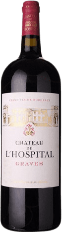 46,95 € 免费送货 | 红葡萄酒 Château de l'Hospital Crianza — 陈酿 A.O.C. Bordeaux 法国 大瓶 — Magnum 1,5 L