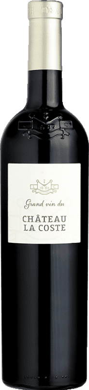 35,95 € Envío gratis | Vino tinto Château La Coste Grand Vin Crianza A.O.C. Francia Francia Syrah, Cabernet Sauvignon Botella 75 cl