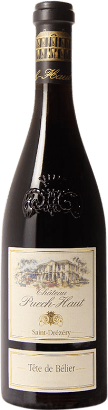 46,95 € Kostenloser Versand | Rotwein Château Puech-Haut Tête de Bélier Alterung A.O.C. Frankreich Frankreich Syrah, Grenache, Monastrell Flasche 75 cl