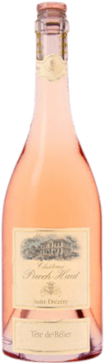 25,95 € 免费送货 | 玫瑰酒 Château Puech-Haut Tête de Bélier 年轻的 A.O.C. France 法国 Grenache, Monastrell 瓶子 75 cl