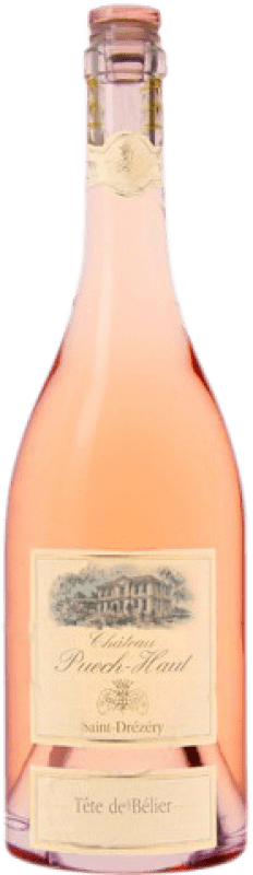 19,95 € Spedizione Gratuita | Vino Rosato Château Puech-Haut Tête de Bélier Giovane A.O.C. Francia Francia Garnacha — Grenache, Monastrell 75 cl