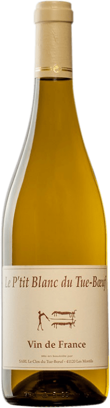 13,95 € Spedizione Gratuita | Vino bianco Clos du Tue-Boeuf Le P'tit Blanc Crianza A.O.C. Francia Francia Sauvignon Bianca Bottiglia 75 cl