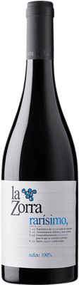 15,95 € Kostenloser Versand | Rotwein Vinos La Zorra Rarísimo D.O.P. Vino de Calidad Sierra de Salamanca Kastilien und León Spanien Rufete Flasche 75 cl