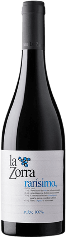 15,95 € Free Shipping | Red wine Vinos La Zorra Rarísimo D.O.P. Vino de Calidad Sierra de Salamanca Castilla y León Spain Rufete Bottle 75 cl