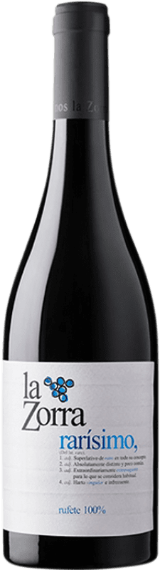 15,95 € Envoi gratuit | Vin Rouge Vinos La Zorra Rarísimo D.O.P. Vino de Calidad Sierra de Salamanca Castille et Leon Espagne Rufete 75 cl
