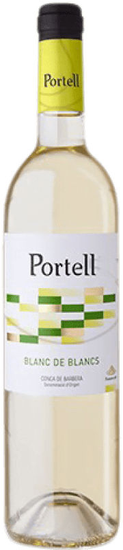 6,95 € Бесплатная доставка | Белое вино Sarral Portell Blanc de Blancs молодое D.O. Conca de Barberà Каталония Испания Macabeo — Макабео, Parellada — Парельяда Бутылка 75 cl