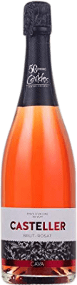6,95 € Free Shipping | Rosé sparkling Covides Casteller Rosat Brut Young D.O. Cava Catalonia Spain Grenache, Trepat Bottle 75 cl