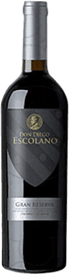 6,95 € Spedizione Gratuita | Vino rosso Covinca Don Diego Escolano Gran Riserva D.O. Cariñena Aragona Spagna Grenache, Mazuelo, Carignan Bottiglia 75 cl