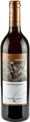8,95 € 免费送货 | 红酒 Covinca Torrelongares 预订 D.O. Cariñena 阿拉贡 西班牙 Tempranillo, Grenache 瓶子 75 cl