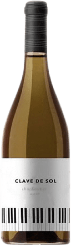 3,95 € Envio grátis | Vinho branco Covinca Clave de Sol Jovem D.O. Cariñena Aragão Espanha Chardonnay Garrafa 75 cl