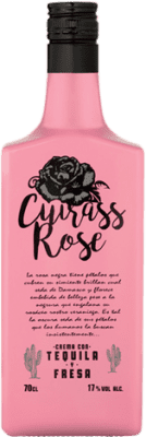 16,95 € Spedizione Gratuita | Crema di Liquore Cuirass Tequila Cream Rose Fresa Spagna Bottiglia 70 cl