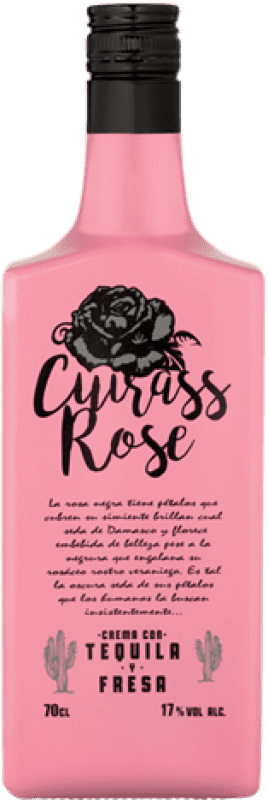16,95 € 送料無料 | リキュールクリーム Cuirass Tequila Cream Rose Fresa スペイン ボトル 70 cl