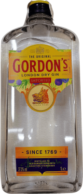 17,95 € Kostenloser Versand | Gin Gordon's Großbritannien Flachmann Flasche 1 L