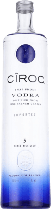 274,95 € Envio grátis | Vodka Cîroc França Garrafa Jeroboam-Duplo Magnum 3 L