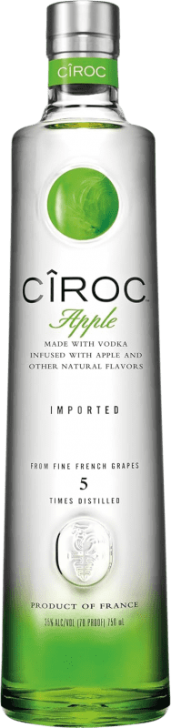 45,95 € Envio grátis | Vodca Cîroc Apple França Garrafa 70 cl