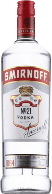 18,95 € 免费送货 | 伏特加 Smirnoff Etiqueta Roja Nº 21 法国 瓶子 1 L