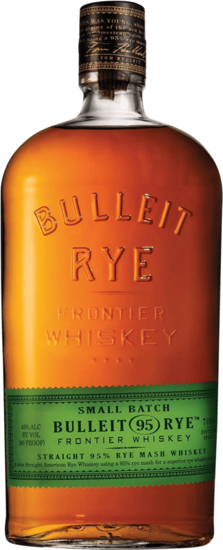 41,95 € Spedizione Gratuita | Whisky Blended Bulleit Rye Straight 95 Small Batch Kentucky stati Uniti Bottiglia 70 cl