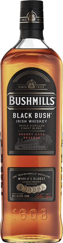 29,95 € Envío gratis | Whisky Blended Bushmills Black Bush Irlanda Botella 70 cl