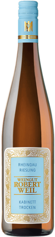 23,95 € Envío gratis | Vino blanco Robert Weil Kabinett Q.b.A. Rheingau Rheingau Alemania Riesling Botella 75 cl