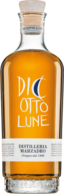 46,95 € Envio grátis | Aguardente Grappa Marzadro Le Diciotto Lune Itália Garrafa 70 cl