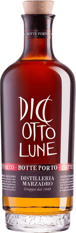 62,95 € Free Shipping | Grappa Marzadro Le Diciotto Lune Botte Porto Italy Bottle 75 cl