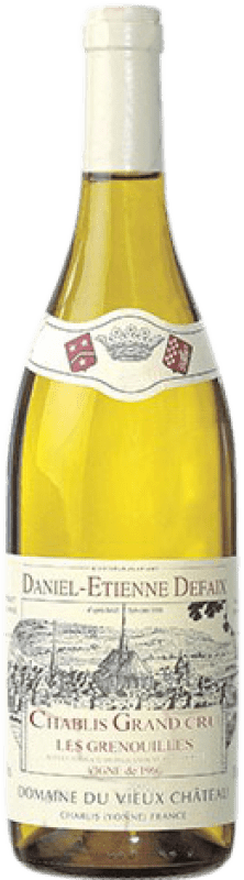 126,95 € Envío gratis | Vino blanco Daniel-Etienne Defaix Grenouilles Crianza A.O.C. Chablis Grand Cru Francia Chardonnay Botella 75 cl