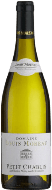 16,95 € Spedizione Gratuita | Vino bianco Louis Moreau Giovane A.O.C. Petit-Chablis Francia Chardonnay Bottiglia 75 cl