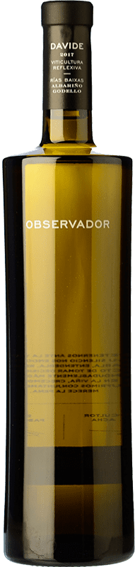 29,95 € Envio grátis | Vinho branco Acha Davide Observador Jovem D.O. Rías Baixas Galiza Espanha Albariño Garrafa 75 cl