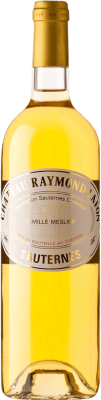 42,95 € Бесплатная доставка | Крепленое вино Famille Meslier Château Raymond-Lafon A.O.C. Sauternes Франция Sauvignon White, Sémillon Половина бутылки 37 cl
