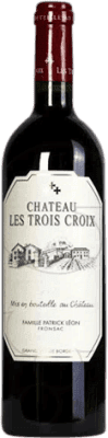 33,95 € Envío gratis | Vino Tinto Famille Patrick Leon Château Les Trois Croix A.O.C. Bordeaux Francia Merlot, Cabernet Franc 75 cl