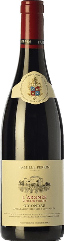 53,95 € 免费送货 | 红酒 Famille Perrin L'Argnée Gigondas A.O.C. France 法国 Syrah, Grenache 瓶子 75 cl