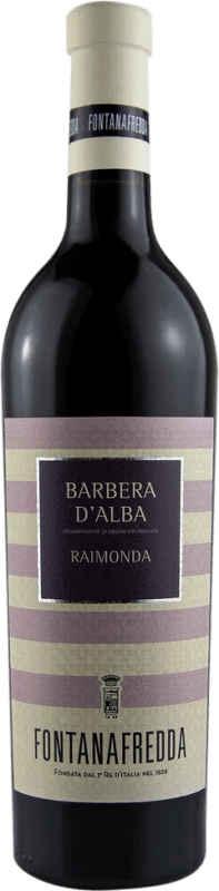 18,95 € 免费送货 | 红酒 Fontanafredda Raimonda d'Alba D.O.C. Italy 意大利 Barbera 瓶子 75 cl