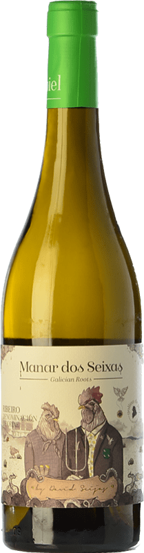 19,95 € Spedizione Gratuita | Vino bianco Gallina de Piel Manar dos Seixas Giovane D.O. Ribeiro Galizia Spagna Godello, Loureiro, Treixadura, Albariño Bottiglia 75 cl