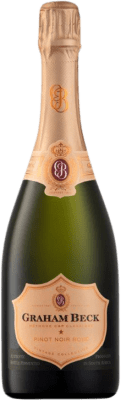 41,95 € Free Shipping | Rosé sparkling Graham Beck Brut Grand Reserve South Africa Pinot Black, Chardonnay Bottle 75 cl