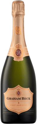 43,95 € Envio grátis | Espumante rosé Graham Beck Brut Grande Reserva África do Sul Pinot Preto, Chardonnay Garrafa 75 cl