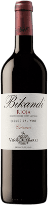13,95 € Бесплатная доставка | Красное вино Olabarri Bikandi Ecológico старения D.O.Ca. Rioja Ла-Риоха Испания Tempranillo бутылка 75 cl
