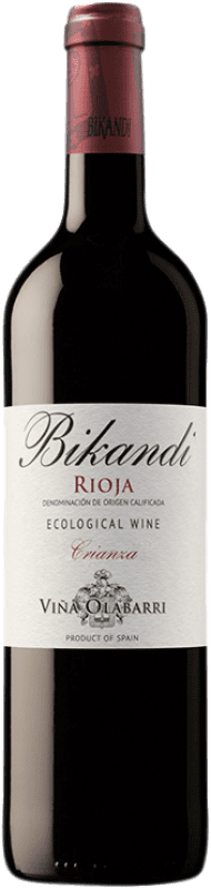 13,95 € Spedizione Gratuita | Vino rosso Olabarri Bikandi Ecológico Crianza D.O.Ca. Rioja La Rioja Spagna Tempranillo Bottiglia 75 cl